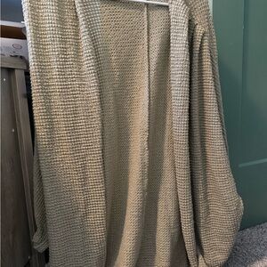 Olive green oversized cardigan